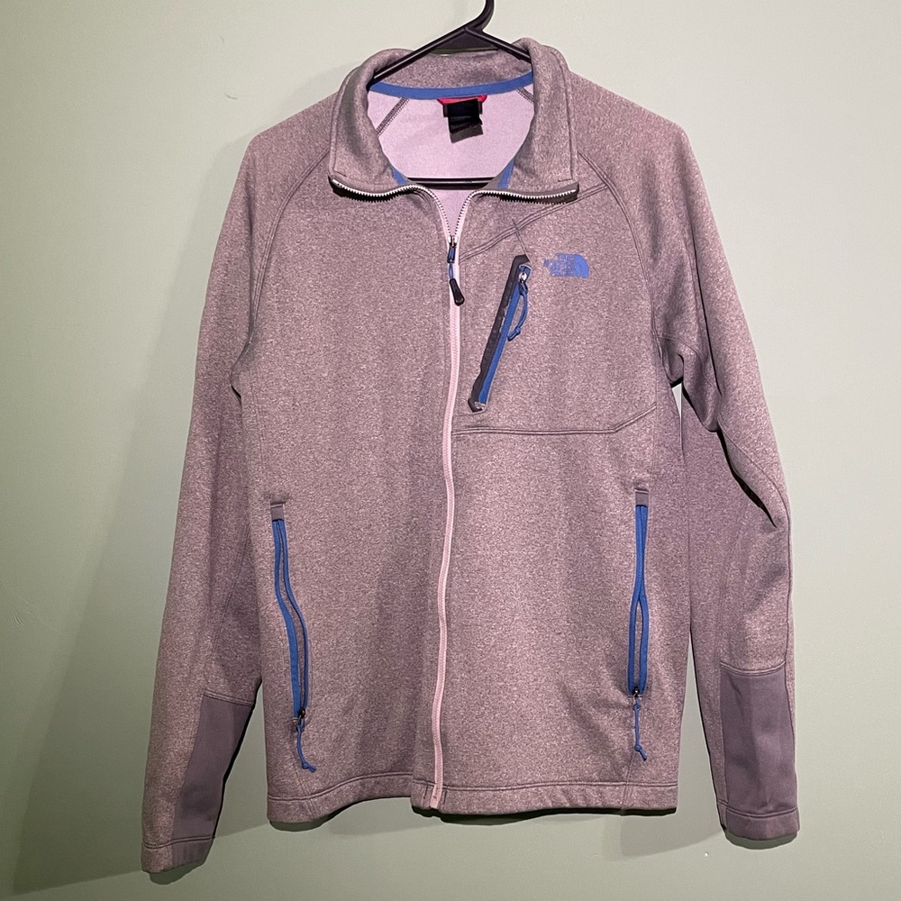 North Face Canyonlands Full-Zip Jacket Grey Mens Medium